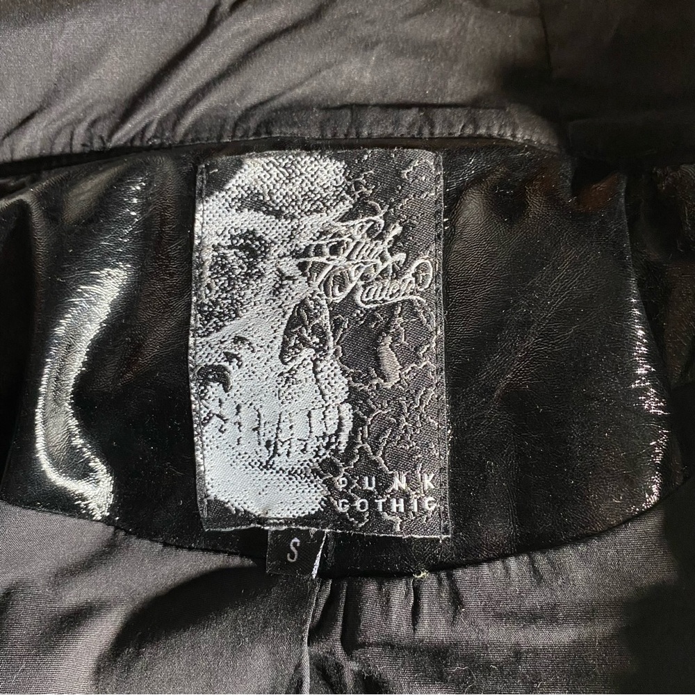 Punk Rave PVC Vest Black Size-S - Picture 7 of 10